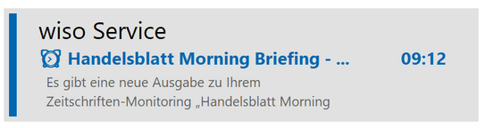 Abbildung eines Alterting-Fensters in wiso