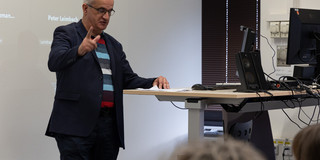 Rector of TU Dortmund Prof. Dr. Manfred Bayer speaks at DGEG anniversary event 