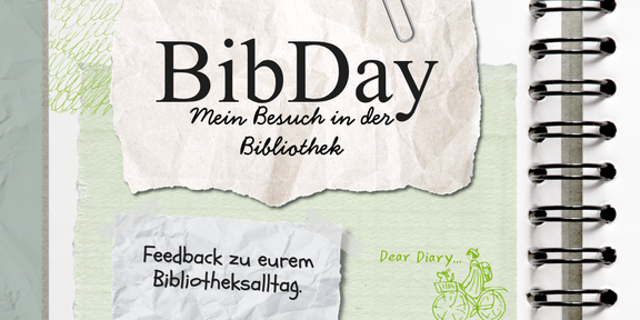 BibDay Tagebuch Bild eines Tagebuchs für Erfahrungen in der Bibliothek