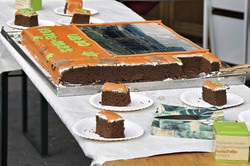 Cake with inscription "UBDO 1976-2023"