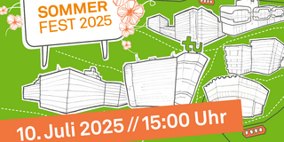 2025 Plakat Sommerfest TU Dortmund Sommerfest am 10.07.2025 mit Live Musik, Sport, Spaß und Spiel